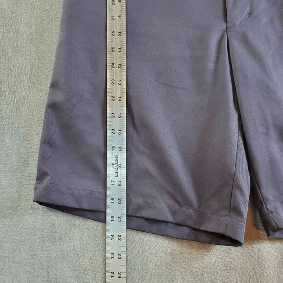 Greg Norman Shorts Mens 32 Gray Chino Golf Performance Flat Front Regular Fit - Picture 6 of 9